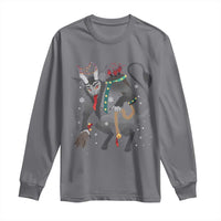 Christmas Merry Krampus Long Sleeve Shirt Naughty Horror Evil Xmas Psychobilly