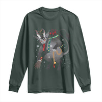 Christmas Merry Krampus Long Sleeve Shirt Naughty Horror Evil Xmas Psychobilly