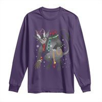 Christmas Merry Krampus Long Sleeve Shirt Naughty Horror Evil Xmas Psychobilly