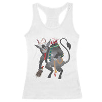 Christmas Merry Krampus Racerback Tank Top Naughty Horror Evil Xmas Psychobilly