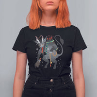 Christmas Merry Krampus T Shirt For Women Naughty Horror Evil Xmas Psychobilly - Wonder Print Shop