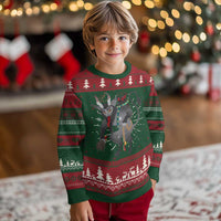 Xmas Merry Krampus Ugly Christmas Sweater Naughty Horror Evil Xmas Psychobilly - Wonder Print Shop
