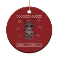 Cute Baby Baphomet Christmas Ornament Ugly Christmas Sweater Occult Gift - Wonder Print Shop