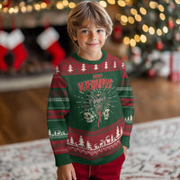 Merry Krampus Xmas Ugly Christmas Sweater Naughty Psychobilly Horror - Wonder Print Shop