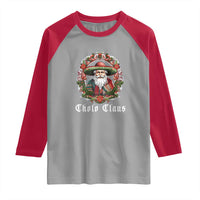 Mexican Christmas Cholo Claus Santa Raglan Shirt Funny Xmas in Mexico Latin America