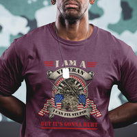 I Am A Veteran I Can Fix Stupid But It's Gonna Hurt Funny US Veteran T Shirt - Wonder Print Shop