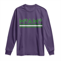 Retro Miami Palm Tree Long Sleeve Shirt Vintage South Florida Pride Distressed Orange and Green