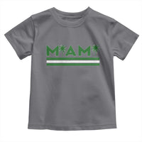 Retro Miami Palm Tree Toddler T Shirt Vintage South Florida Pride Distressed Orange and Green