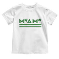 Retro Miami Palm Tree Toddler T Shirt Vintage South Florida Pride Distressed Orange and Green