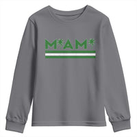 Retro Miami Palm Tree Youth Sweatshirt Vintage South Florida Pride Distressed Orange and Green