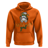 Miami Girl Messy Bun Bandana Hoodie South Florida Pride Palm Trees