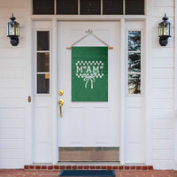 Preppy Miami Bow Aesthetic Garden Flag Cute Checkered Palm Tree College Girl