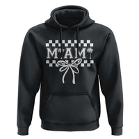 Preppy Miami Bow Aesthetic Hoodie Cute Checkered Palm Tree College Girl
