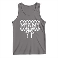 Preppy Miami Bow Aesthetic Tank Top Cute Checkered Palm Tree College Girl