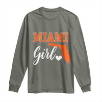Miami Girl Pride Long Sleeve Shirt Florida State Map Local Love