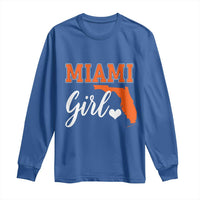 Miami Girl Pride Long Sleeve Shirt Florida State Map Local Love