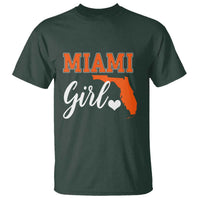 Miami Girl Pride T Shirt Florida State Map Local Love
