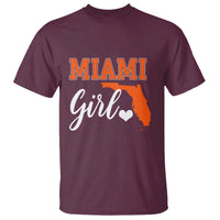 Miami Girl Pride T Shirt Florida State Map Local Love