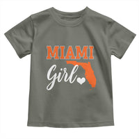 Miami Girl Pride Toddler T Shirt Florida State Map Local Love