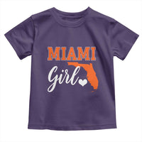 Miami Girl Pride Toddler T Shirt Florida State Map Local Love