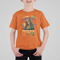 Miami Girl Skeleton Property of the 305 T Shirt For Kid Tropical City Florida Pride Street Style