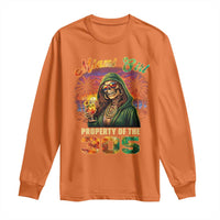 Miami Girl Skeleton Property of the 305 Long Sleeve Shirt Tropical City Florida Pride Street Style