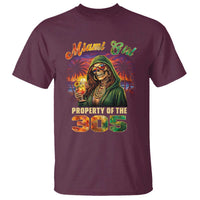 Miami Girl Skeleton Property of the 305 T Shirt Tropical City Florida Pride Street Style