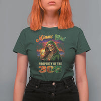 Miami Girl Skeleton Property of the 305 T Shirt For Women Tropical City Florida Pride Street Style