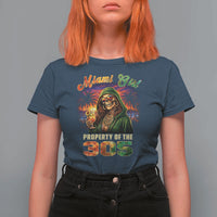 Miami Girl Skeleton Property of the 305 T Shirt For Women Tropical City Florida Pride Street Style