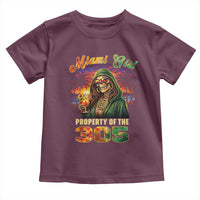Miami Girl Skeleton Property of the 305 Toddler T Shirt Tropical City Florida Pride Street Style