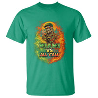 Miami vs All You All 305 Skeleton Flame Graphic T Shirt Tropical City Pride Florida Love