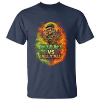 Miami vs All You All 305 Skeleton Flame Graphic T Shirt Tropical City Pride Florida Love