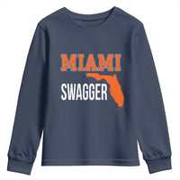 Miami Swagger Pride Youth Sweatshirt Florida State Map Local Love