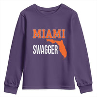 Miami Swagger Pride Youth Sweatshirt Florida State Map Local Love
