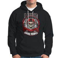 Motorcycle Biker I Ride So I Don't Choke Sarcastic Skull Life Behind Bars Hoodie - Wonder Print Shop
