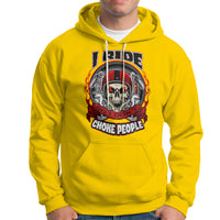 Motorcycle Biker I Ride So I Don't Choke Sarcastic Skull Life Behind Bars Hoodie - Wonder Print Shop