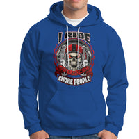 Motorcycle Biker I Ride So I Don't Choke Sarcastic Skull Life Behind Bars Hoodie - Wonder Print Shop