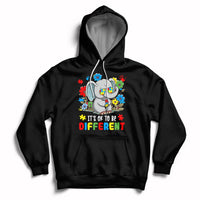 Autism Awareness Acceptance It's Ok To Be Different Elephant Hoodie - Wonder Print Shop