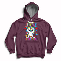 Don't Judge What You Dont Understand Autism Awarenss Penguin Hoodie - Wonder Print Shop