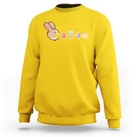 Easter Bunny Eating Eggs Happy Easter Egg Hunting Gaming Sweatshirt - Wonder Print Shop