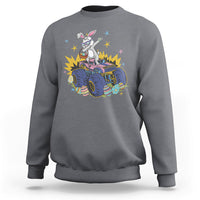 Dabbing Bunny Happy Easter Monster Truck Lovers Sweatshirt - Wonder Print Shop