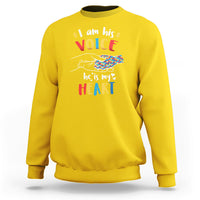 I Am His Voice He Is My Heart Autism Awareness Autism Mom Sweatshirt - Wonder Print Shop