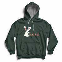 Cute Easter Bunny Eating Chocolate Happy Easter Egg Hunting Hoodie - Wonder Print Shop