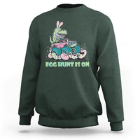 Egg Hunt Is On Funny Easter Dinosaur Bunny Boys Kid Toddler Sweatshirt - Wonder Print Shop