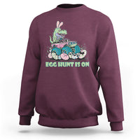 Egg Hunt Is On Funny Easter Dinosaur Bunny Boys Kid Toddler Sweatshirt - Wonder Print Shop