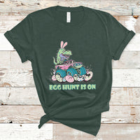 Egg Hunt Is On Funny Easter Dinosaur Bunny Boys Kid Toddler T-Shirt - Wonder Print Shop