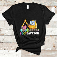 Easter Bunny Eggscavator Excavator Construction Egg Hunt T-Shirt - Wonder Print Shop