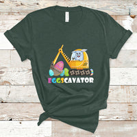 Easter Bunny Eggscavator Excavator Construction Egg Hunt T-Shirt - Wonder Print Shop
