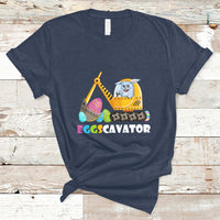 Easter Bunny Eggscavator Excavator Construction Egg Hunt T-Shirt - Wonder Print Shop