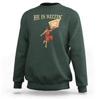 Jesus Basketball Sweatshirt He Is Rizzin' - Wonder Print Shop